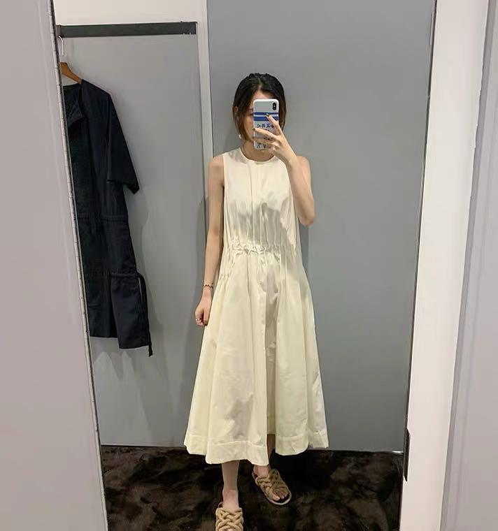 Cos gathered sleeveless dress discount