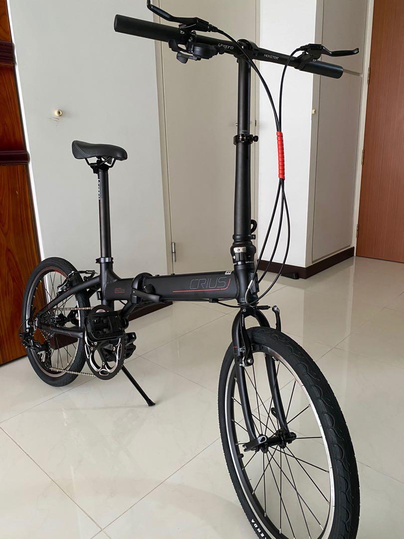Black folding discount bike