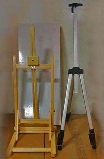 Foldable Easel with Bag in Aluminum Finish,24"x32"