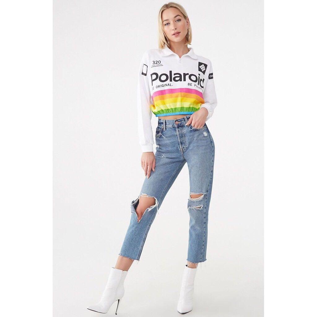 Forever 21 Women s Active Polaroid Graphic Pullover Women s