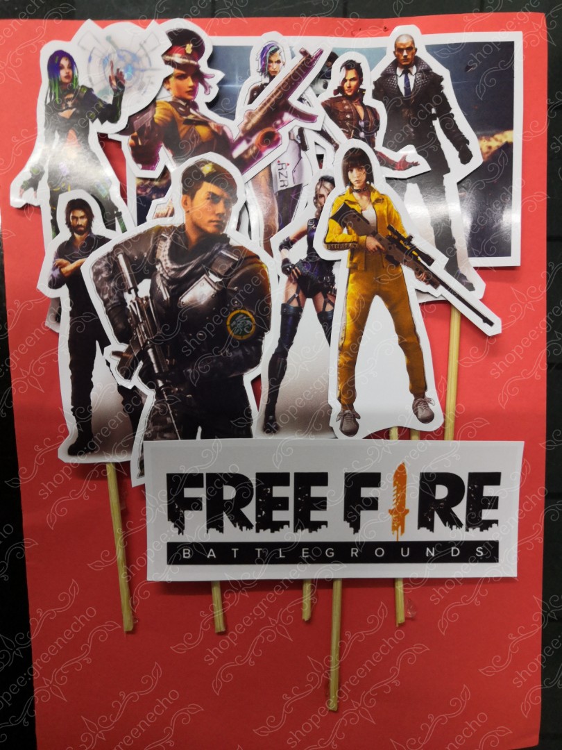 Freefire theme cake