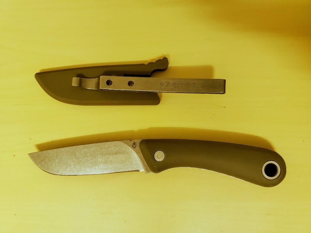 Gerber Spine Fixed Blade Knife, Sports Equipment, Hiking & Camping on