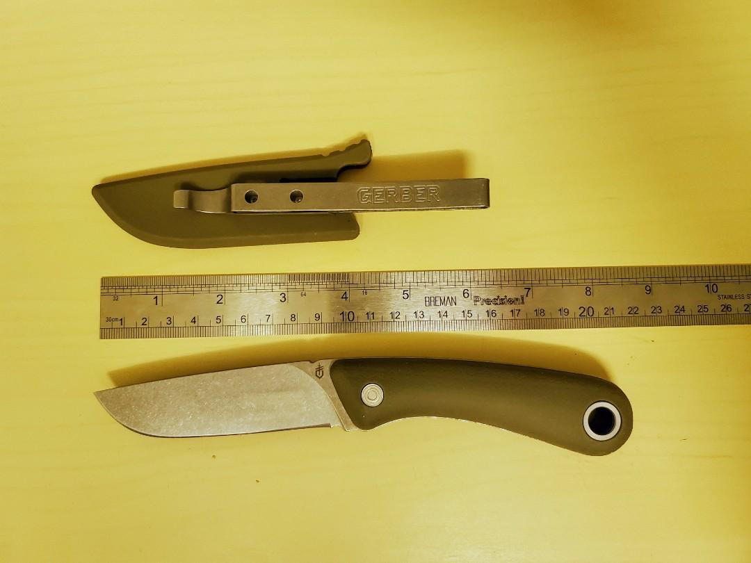 Gerber Spine Fixed Blade Knife, Sports Equipment, Hiking & Camping on