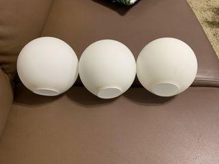 Glass Round Shade Lamp Replacement 3pcs