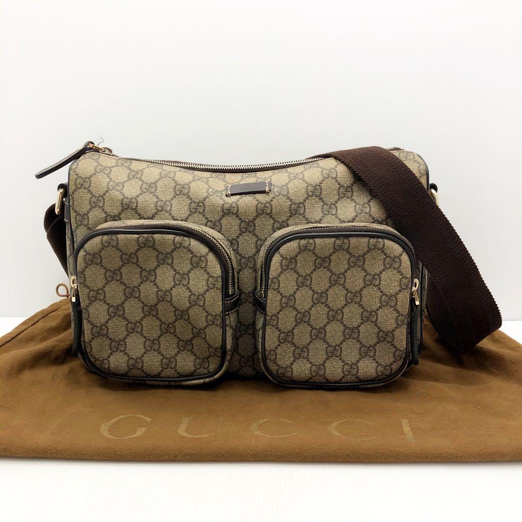 Gucci 246881 GG Plus Canvas Shoulder Bag 207005607 ~, Luxury, Bags 