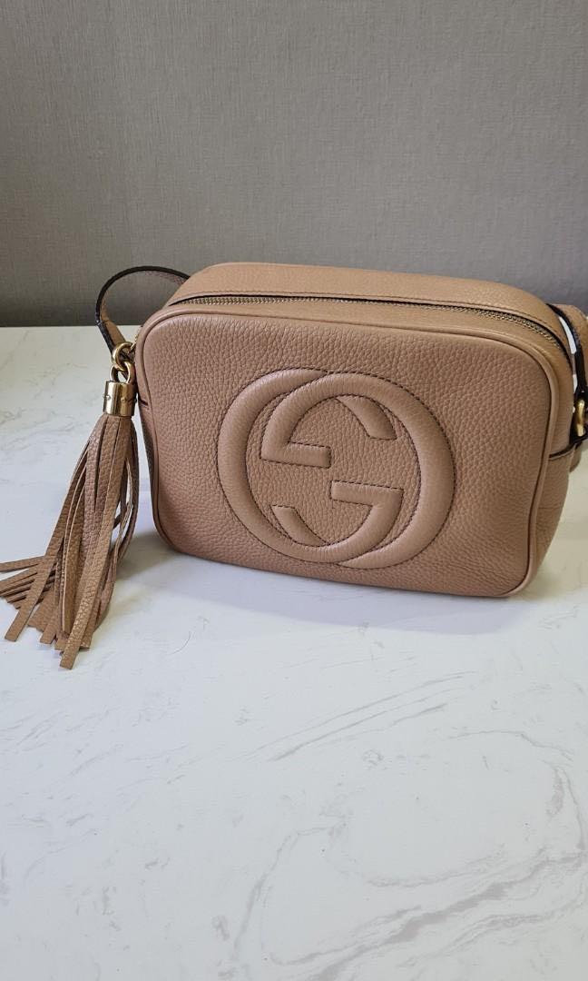 gucci disco bag tan