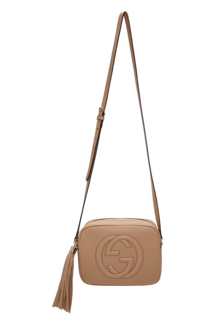 Gucci tan soho bag hot sale