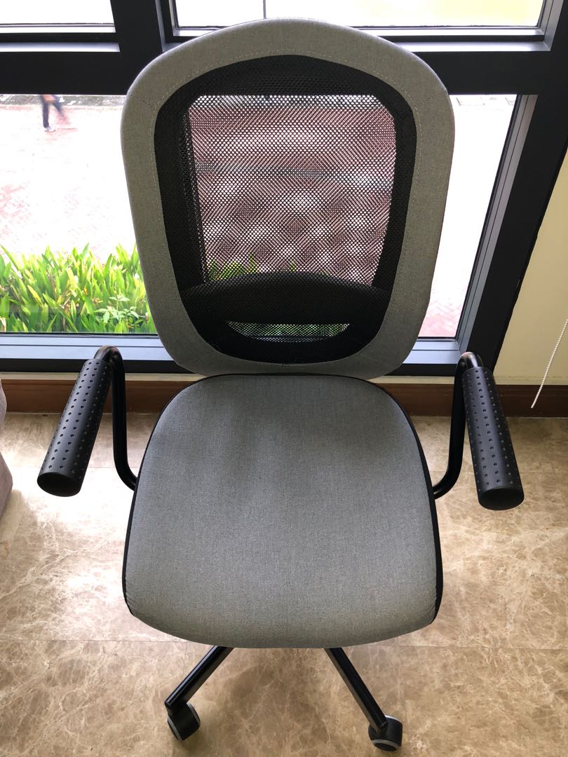 Ikea Grey Swivel Chair 6 Months Old Furniture Tables Chairs On Carousell