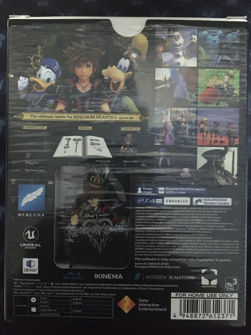 Kingdom Hearts III Deluxe Edition (BOX SET - AS NEW) - Appleby Games