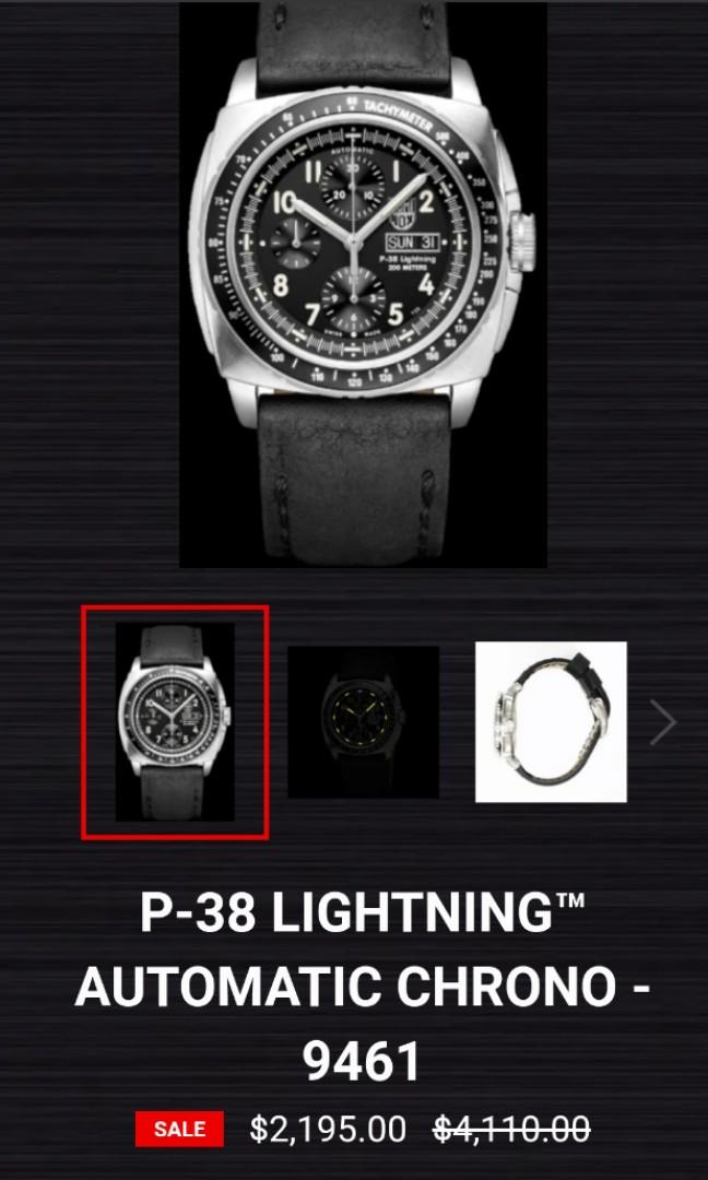Luminox best sale p38 automatic
