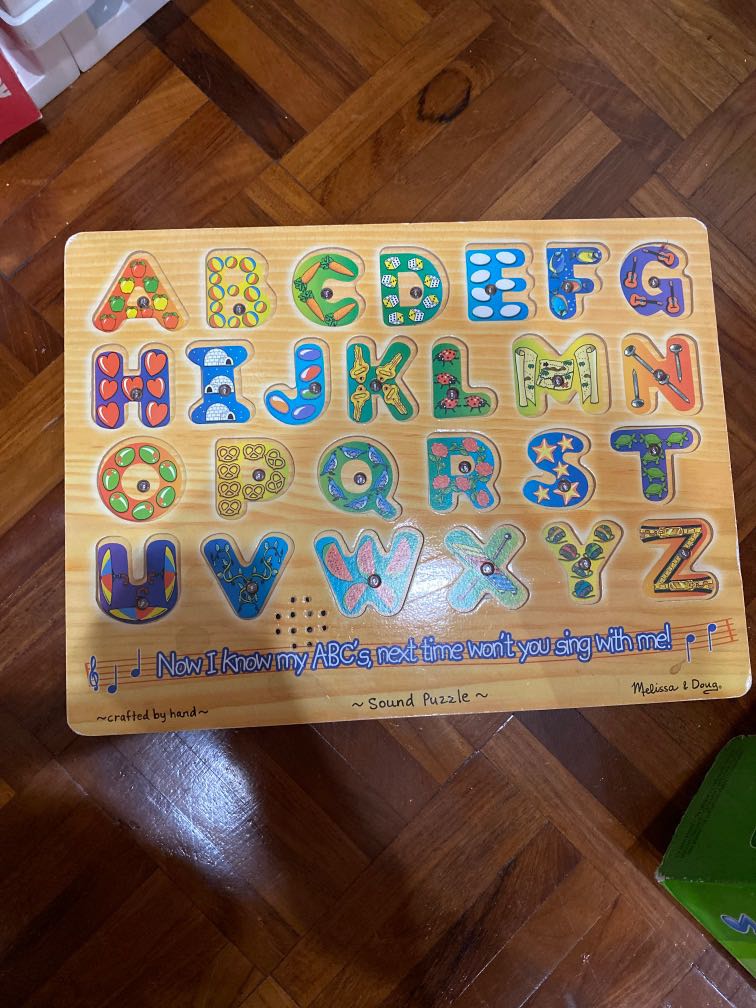 Alphabet sound puzzle melissa and doug discount