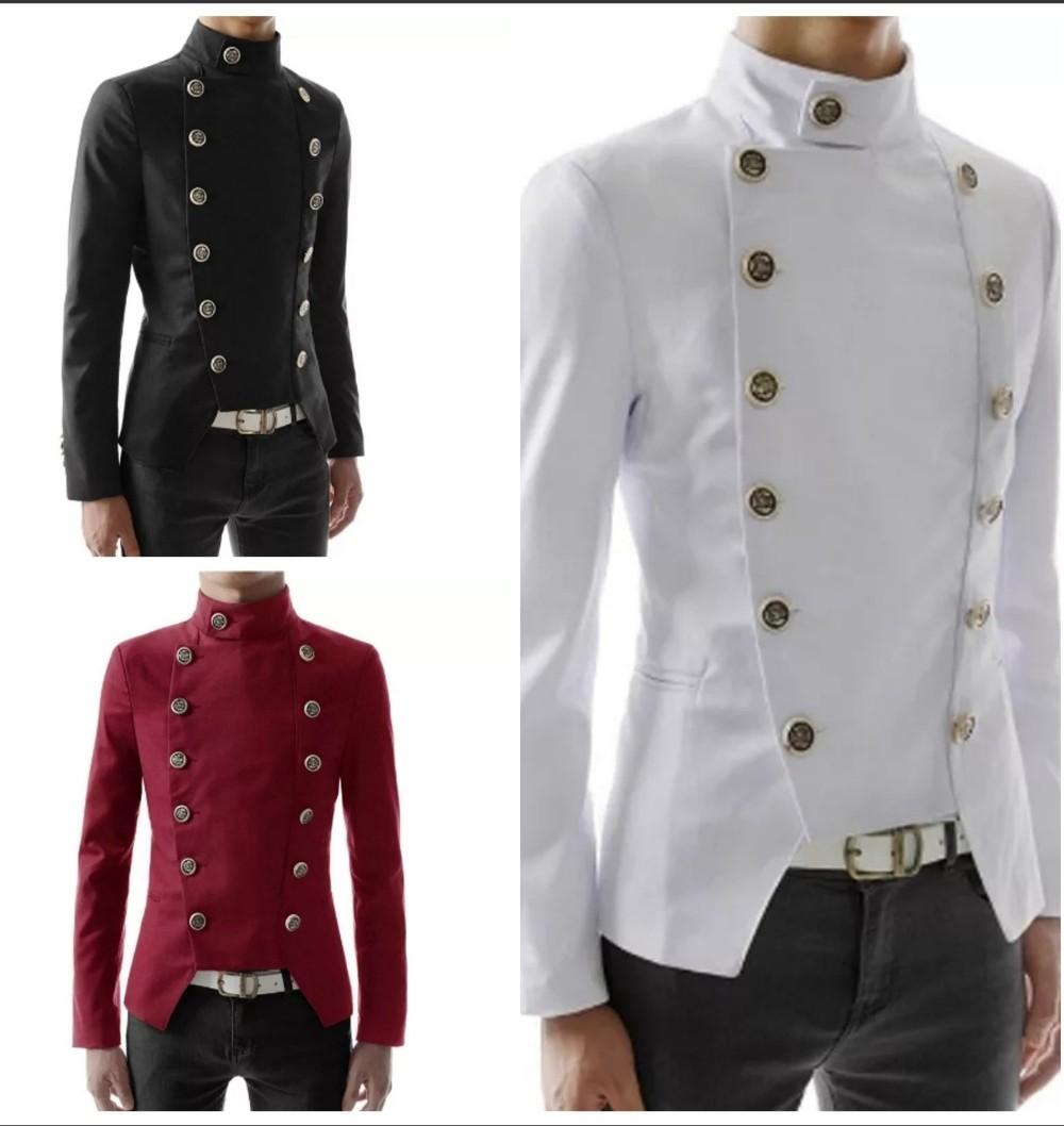 Red black and white coat outlet