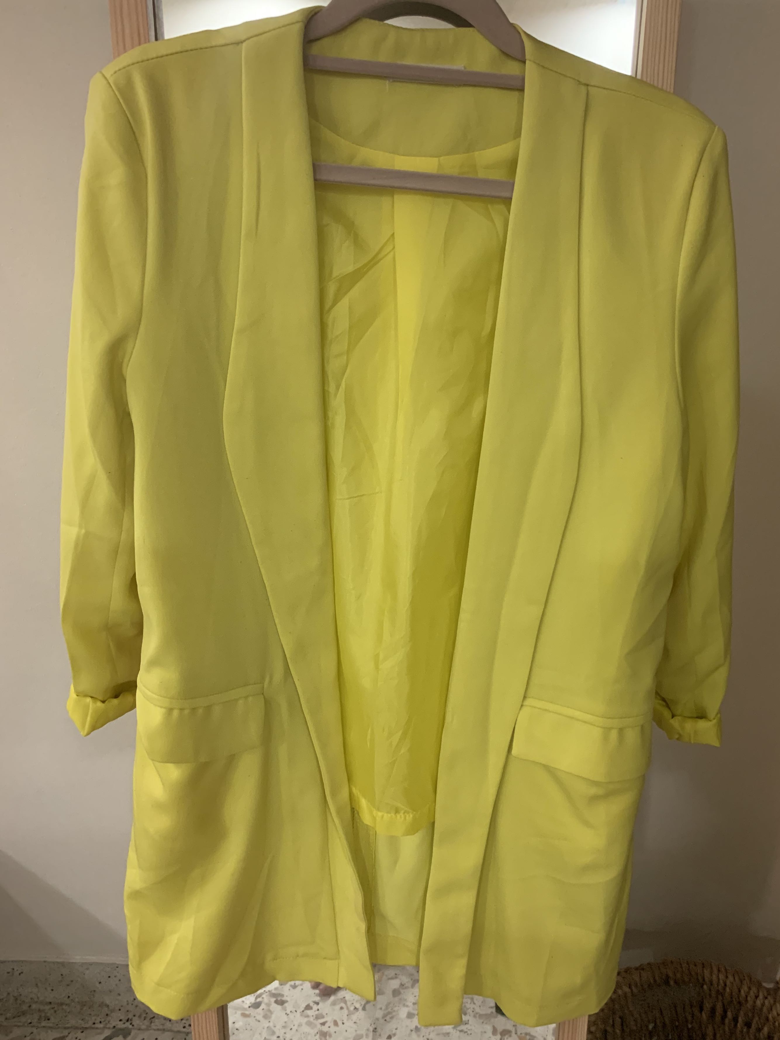 Neon Yellow Blazer