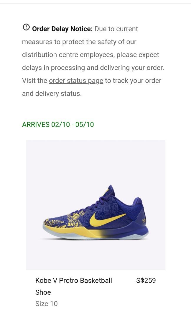 kobe v size 10