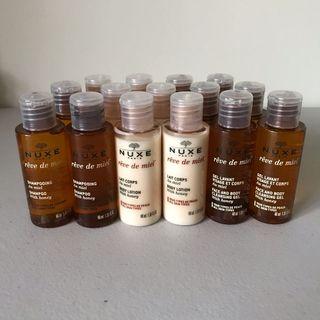 Nuxe Travel Size Shampoo Shower Gel Lotion