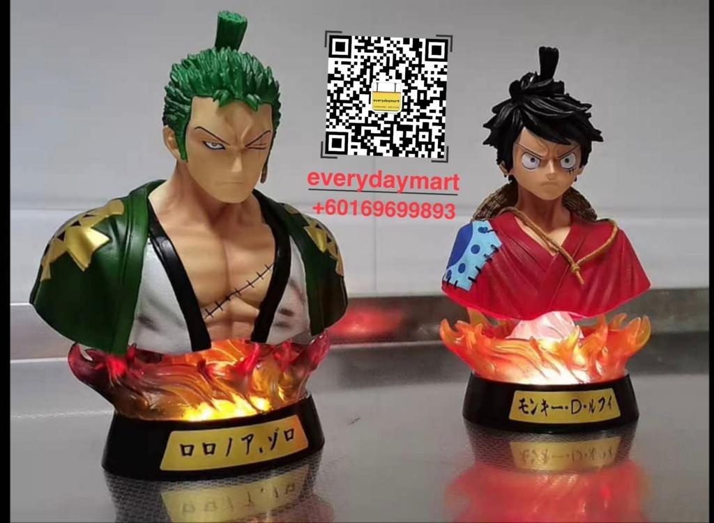 One Piece Monkey D Luffy Roronoa Zoro Straw Hat Luffy Wano Country Swordsman Bust Part Statues Action Figure海贼王 路飞 和服索隆 草帽路飞和之国半身像q版公仔盒装手办 Toys Games Action Figures Collectibles On Carousell