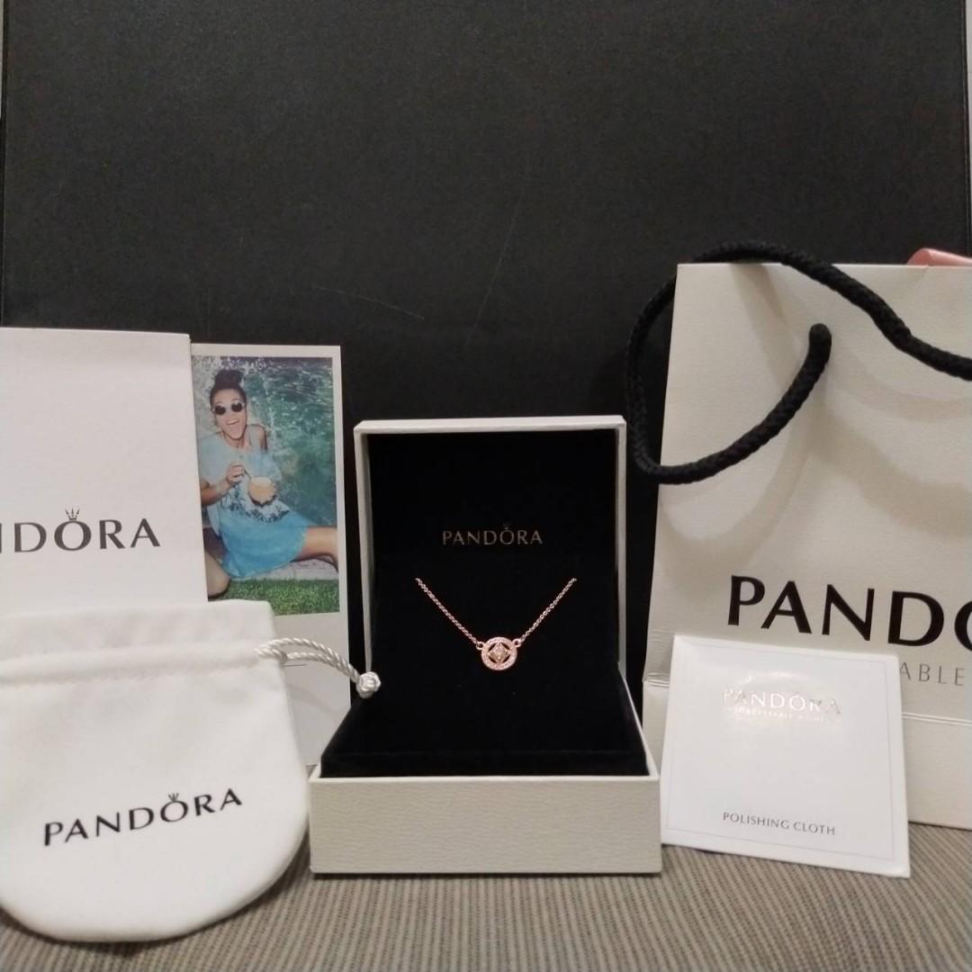 Pandora Rose Gold Pendant Kalung 