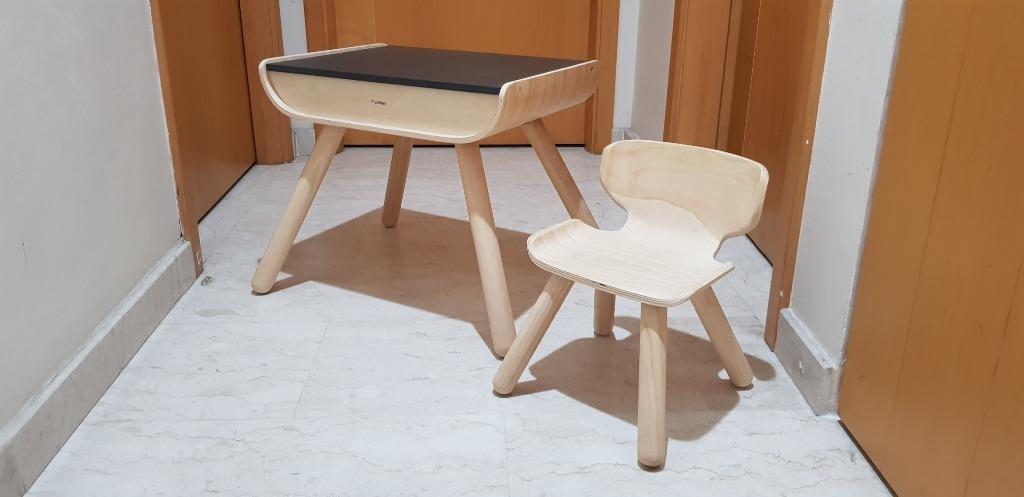 PLANTOYS TABLE CHAIR BLACK Furniture Home Living Furniture