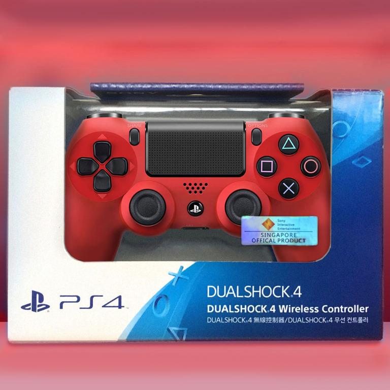 magma red ps4 controller