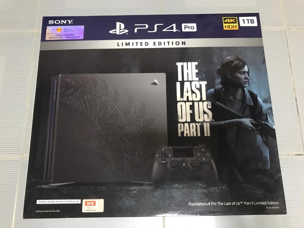 Sony playstation 4 pro 1tb the last of us part ii on sale