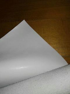 PU microfibre synthetic leather DIY - White colour faux leather (not PVC)