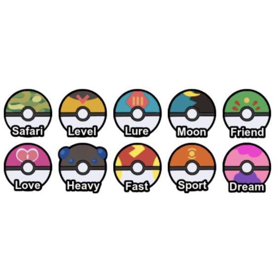 Rare/Apricorn Pokeballs (Pokemon Sword & Shield), Video Gaming, Gaming