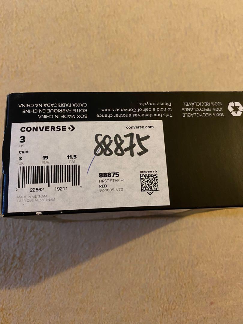 converse baby size 5 shoes