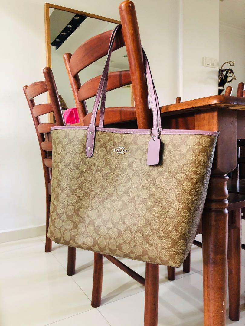 Reversible coach tote bag shop
