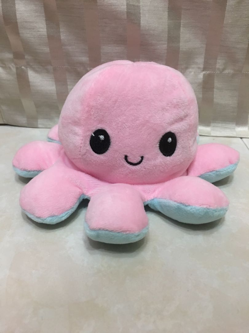 reversible octopus plush