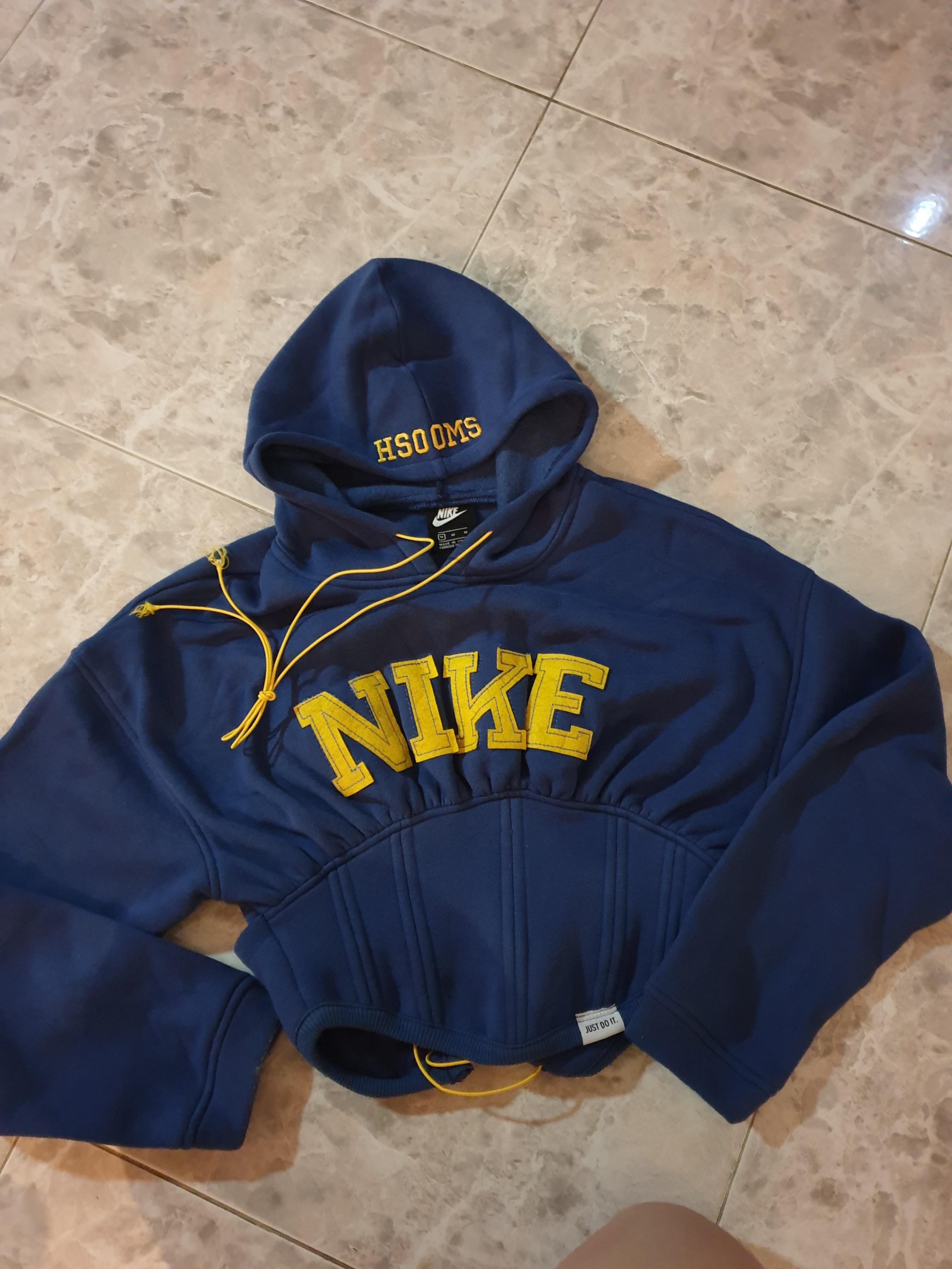 reworked nike hoodie