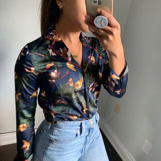 Rw&co floral blouse