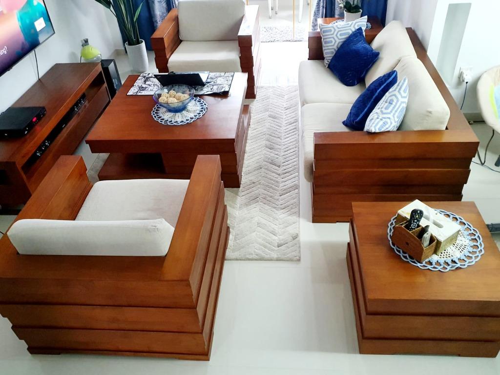 Scanteak Jansen Whole Living Room Sofa Set Furniture Sofas On Carousell