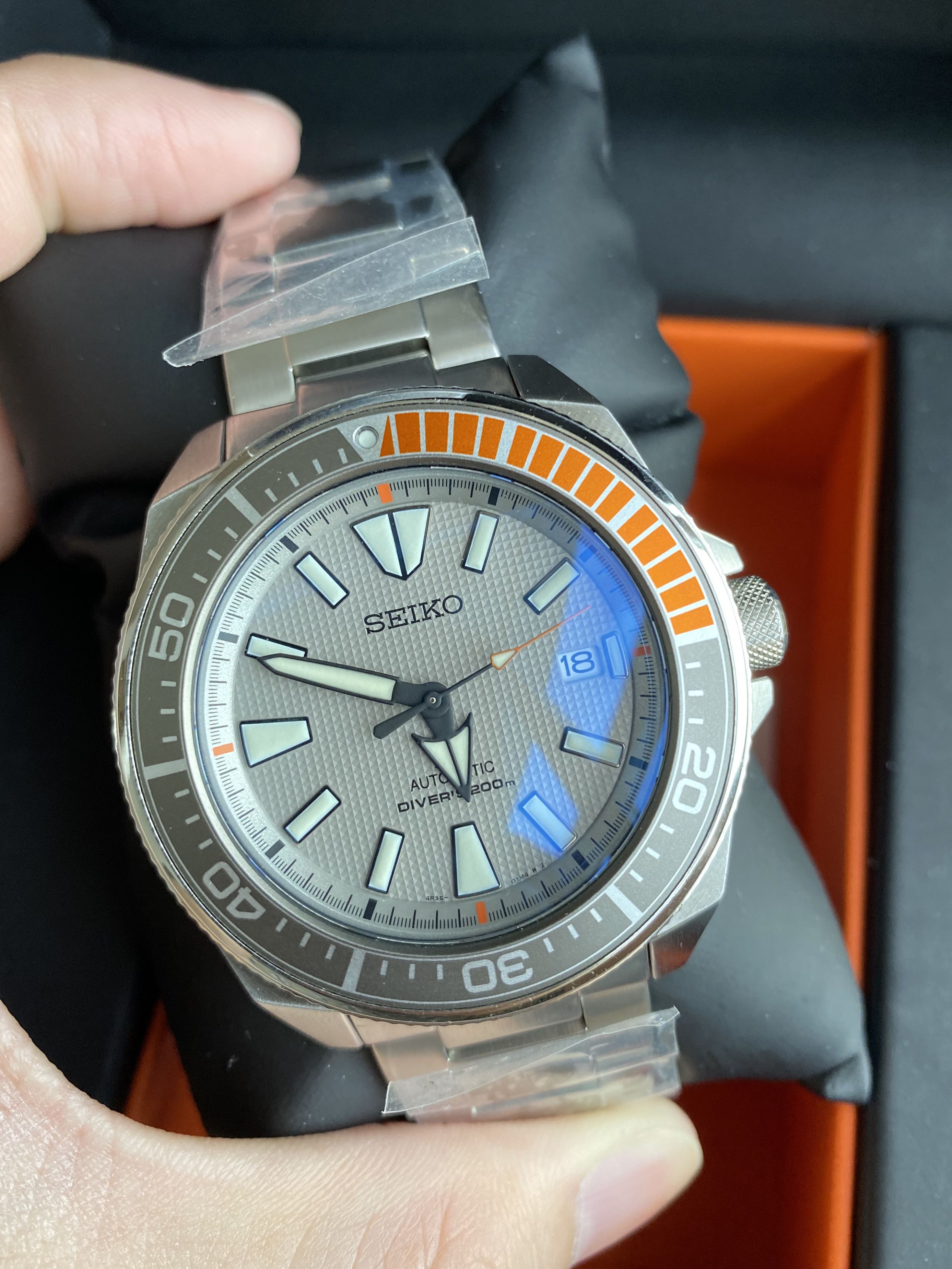 Seiko Dawn Grey Samurai SRPD03K1, Mobile Phones & Gadgets, Wearables &  Smart Watches on Carousell