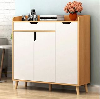 Marble Top Shoe Cabinet 3 Doors Furniture Shelves Drawers On Carousell