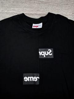 supreme cdg black tee