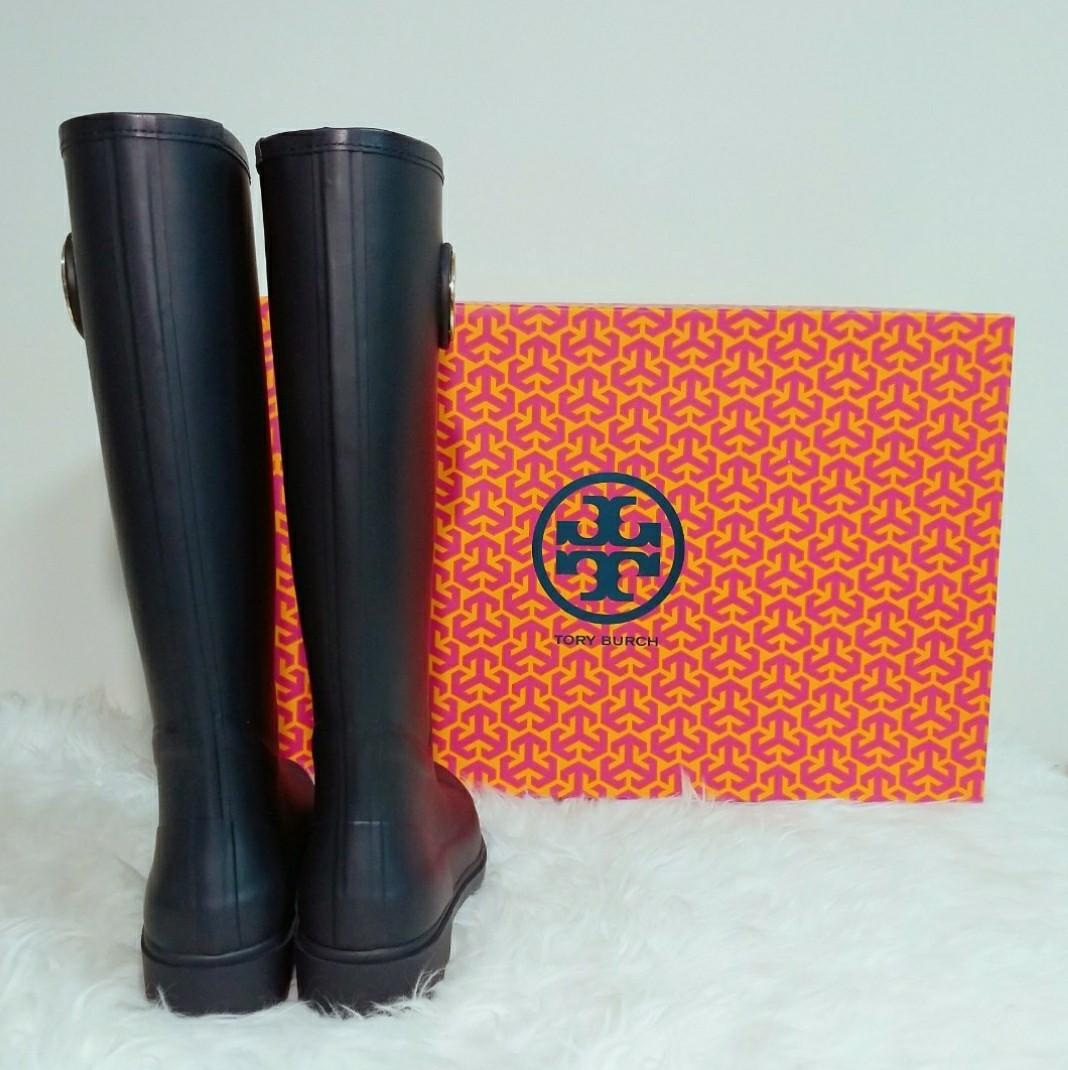 Tory burch sarah rain boots cheap