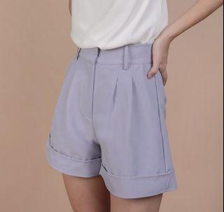 TTR brook tailored shorts in lavender