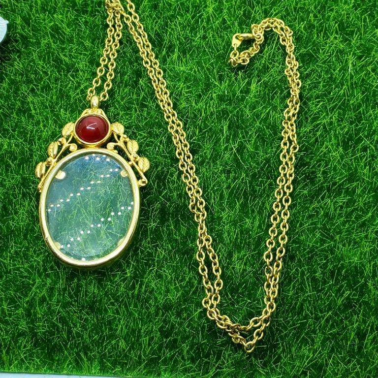 Vintage magnifying glass necklace discount