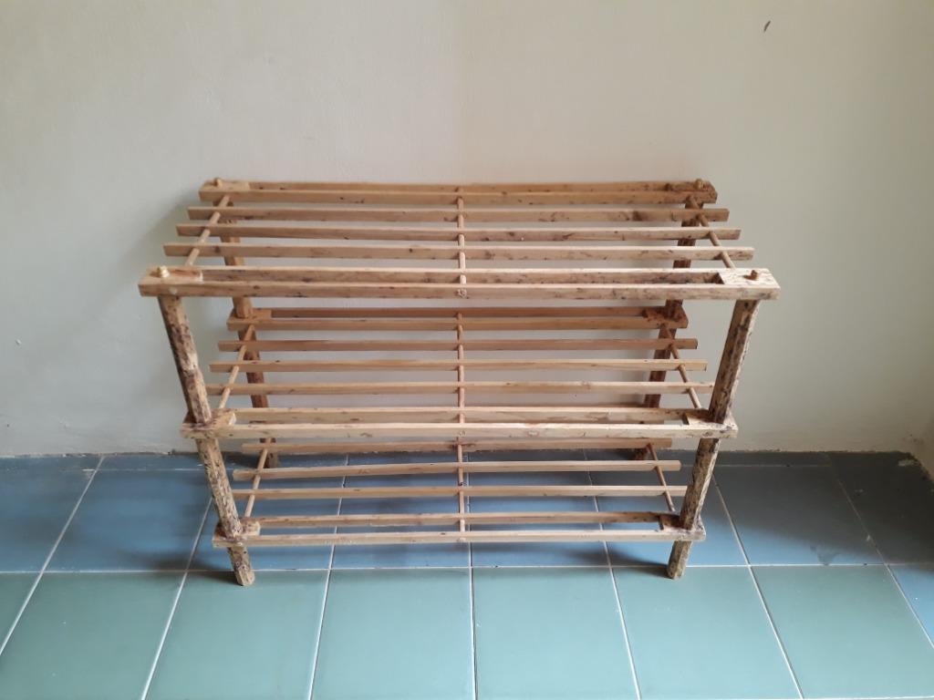 5 Types Shoe Rack with rollers Plastic Shoe Box, Furniture, Shelves