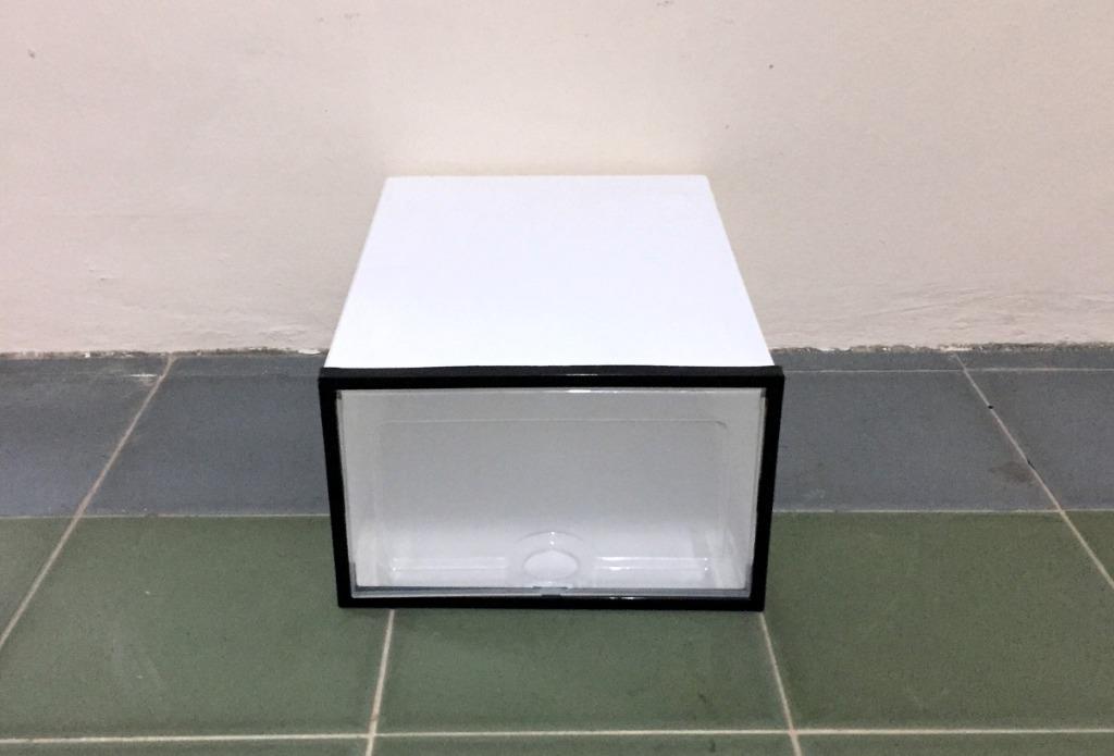 5 Types Shoe Rack with rollers Plastic Shoe Box, Furniture, Shelves