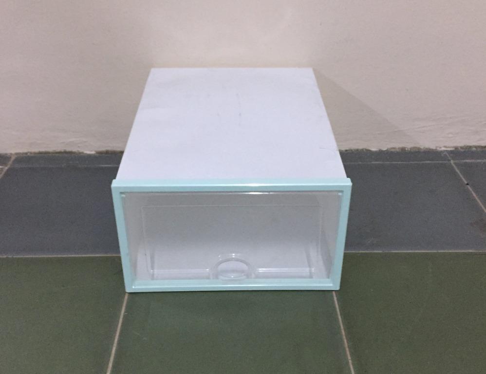 5 Types Shoe Rack with rollers Plastic Shoe Box, Furniture, Shelves