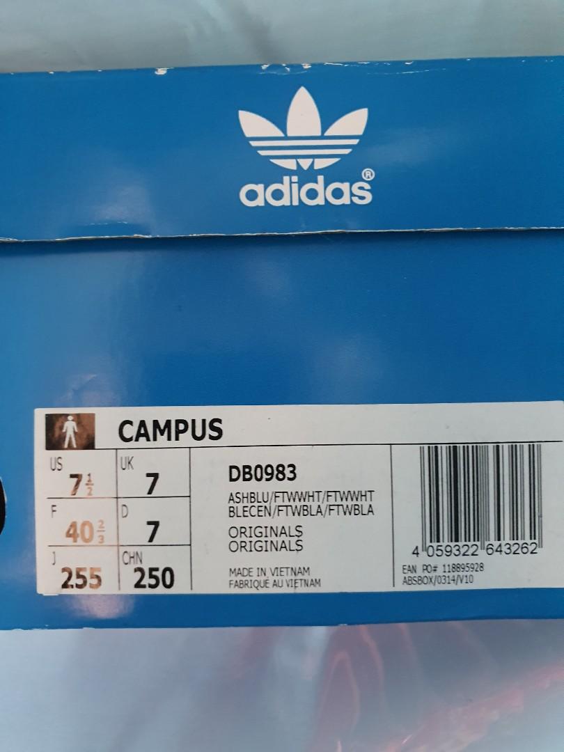 ADIDAS CAMPUS DB0983, Women's Fashion, Footwear, Sneakers on Carousell
