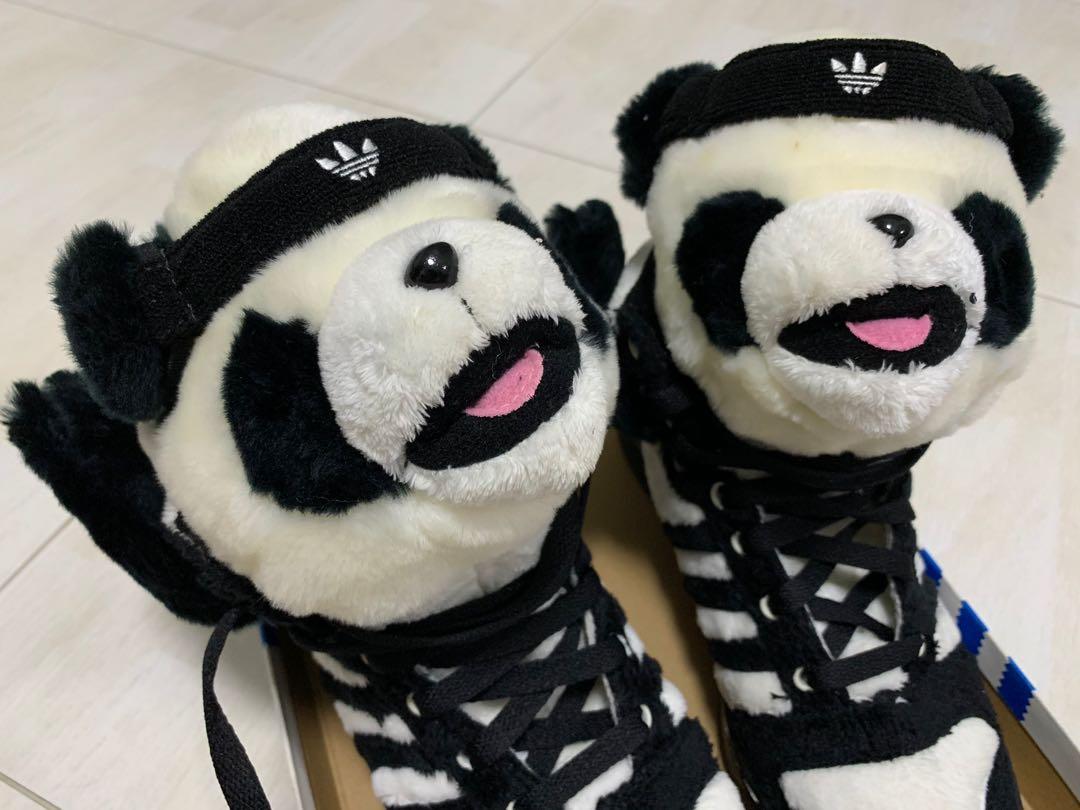 Adidas Jeremy Scott Panda Bear, Women's Fashion, Footwear, Sneakers on ...
