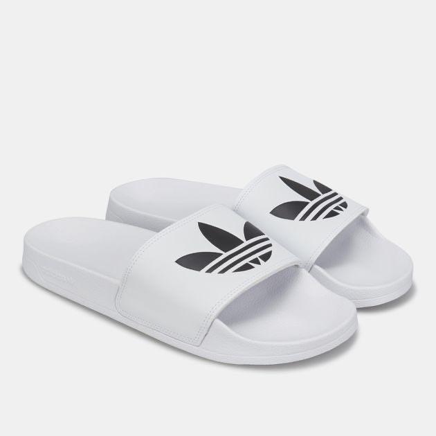 adidas white slippers
