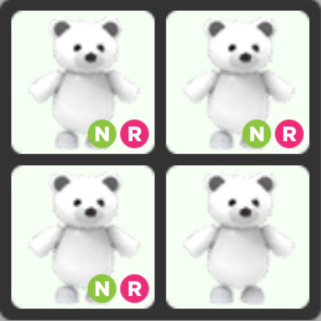 Adopt Me Neon Polar Bear Video Gaming Gaming Accessories Game Gift Cards Accounts On Carousell