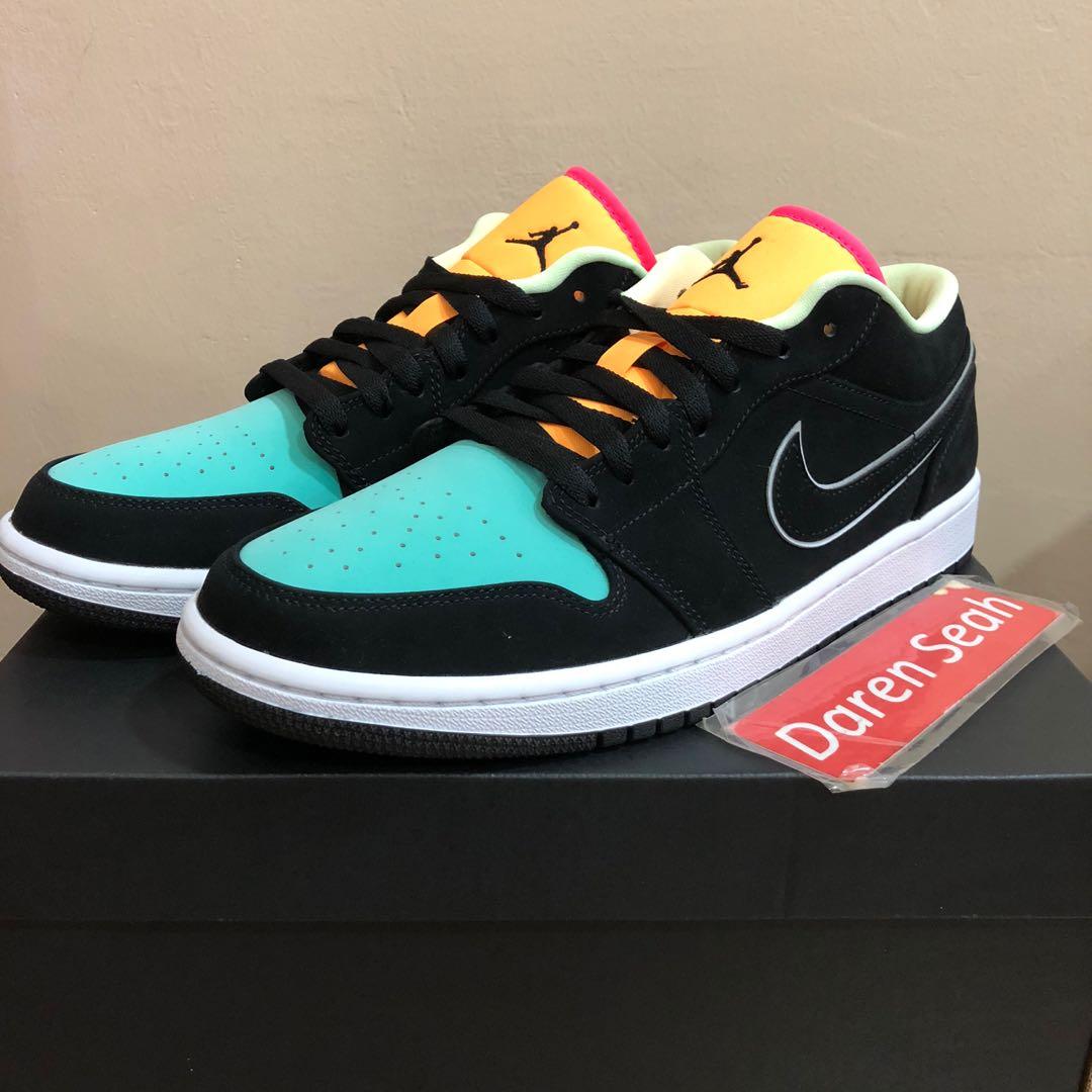 air Jordan 1 low Aurora green, Men's Fashion, Footwear, Sneakers on  Carousell
