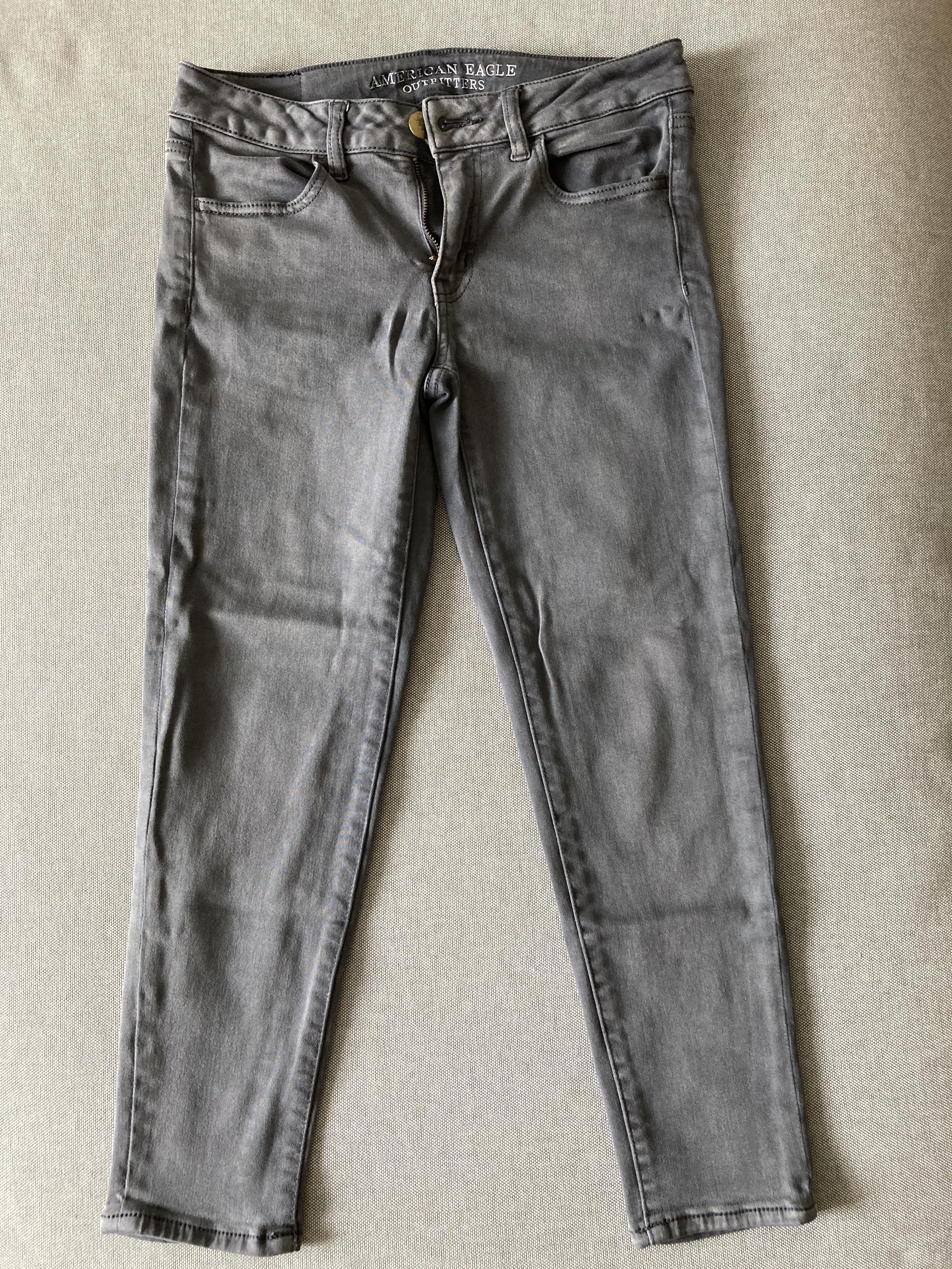 grey jeggings american eagle