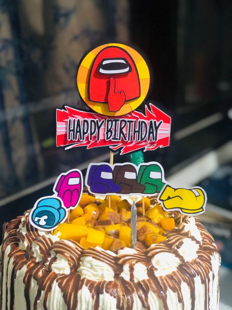 Among Us Cake toppers, Hobbies & Toys, Stationary & Craft, Occasions