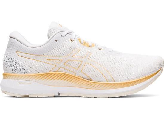 asics shoes white and gold
