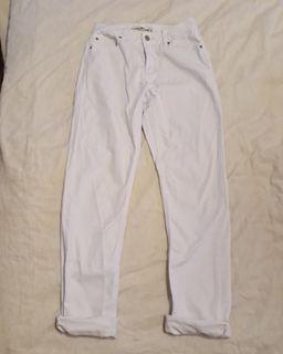 Atmos & here white boyfriend jeans